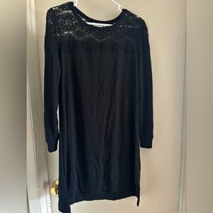Westport Black Long Sleeve Lace Dress
